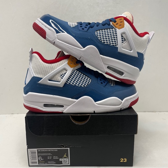 Nike Air Jordan 4 Retro GS “Messy Room/French Blue” 2023 - Picture 1 of 4